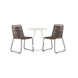 Bacong Cafébord + Lindos spisestoler Venture Design Spisegruppe