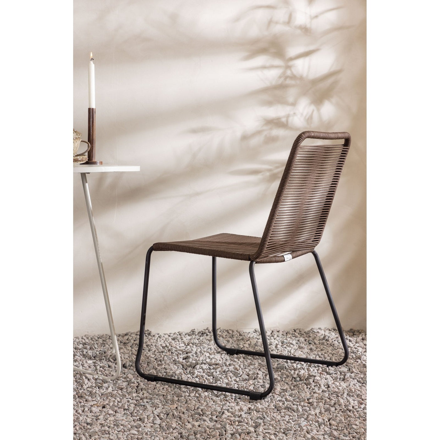 Bacong Cafébord + Lindos spisestoler Venture Design Spisegruppe