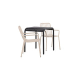 Borneo Cafébord 70*70* + Peking spisestoler Venture Design Spisegruppe