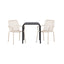Borneo Cafébord 70*70* + Peking spisestoler Venture Design Spisegruppe