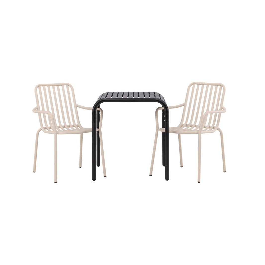 Borneo Cafébord 70*70* + Peking spisestoler Venture Design Spisegruppe