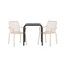 Borneo Cafébord 70*70* + Peking spisestoler Venture Design Spisegruppe