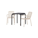 Borneo Cafébord 70*70* + Peking spisestoler Venture Design Spisegruppe