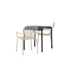 Borneo Cafébord 70*70* + Peking spisestoler Venture Design Spisegruppe