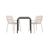 Borneo Cafébord 70*70* + Peking spisestoler Venture Design Spisegruppe