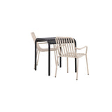 Borneo Cafébord 70*70* + Peking spisestoler Venture Design Spisegruppe