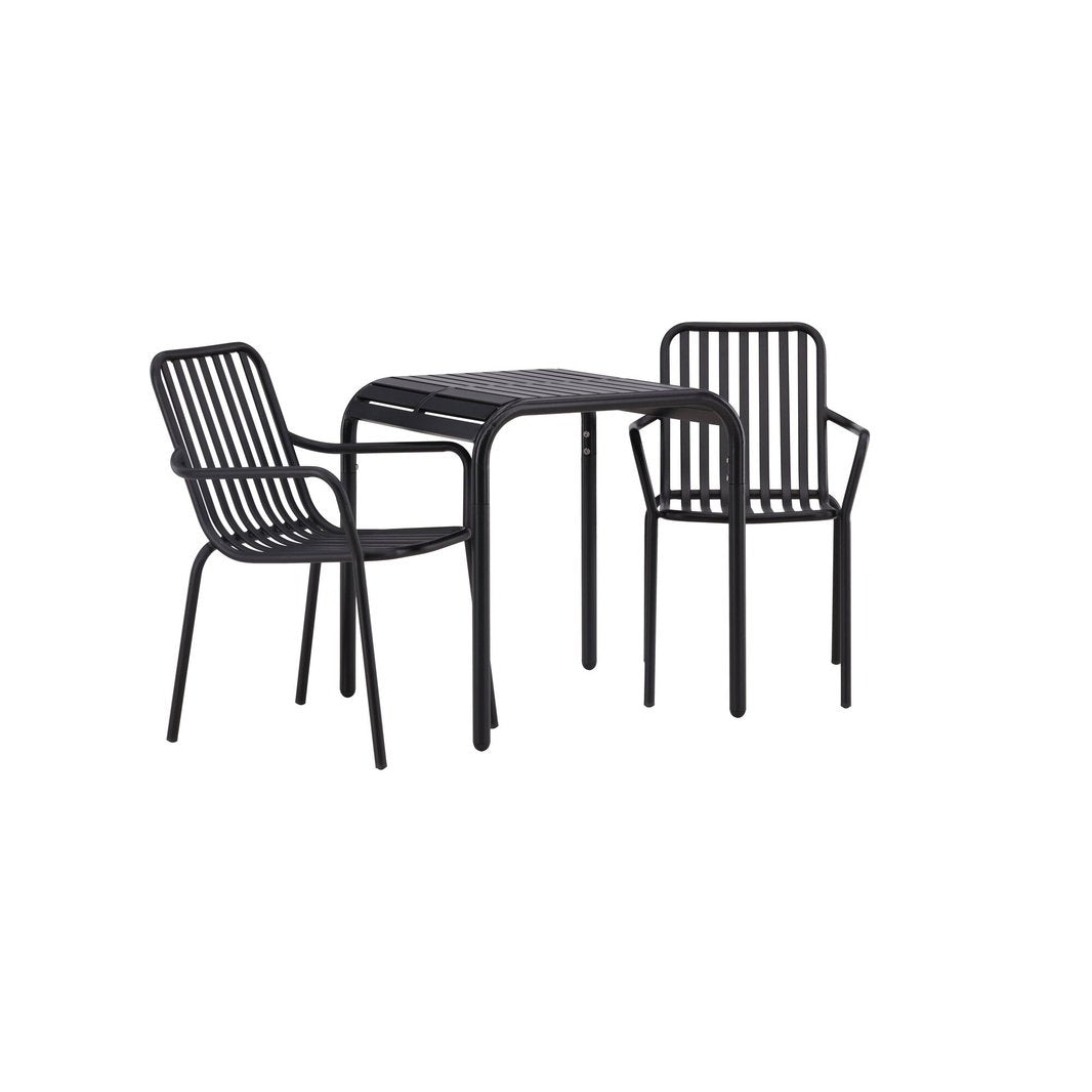 Borneo Cafébord 70*70* + Peking spisestoler Venture Design Spisegruppe