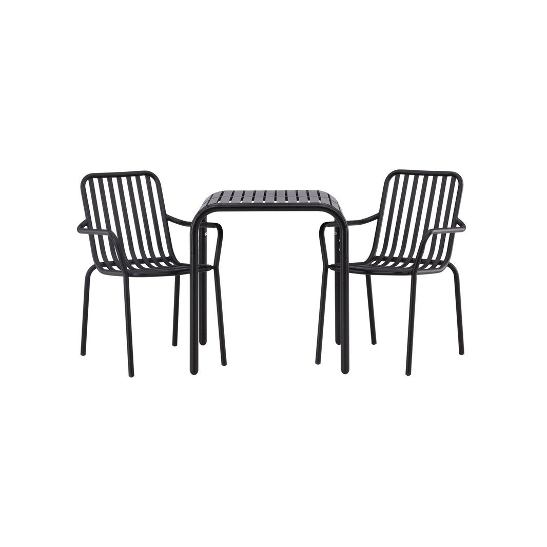 Borneo Cafébord 70*70* + Peking spisestoler Venture Design Spisegruppe