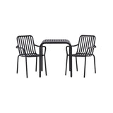 Borneo Cafébord 70*70* + Peking spisestoler Venture Design Spisegruppe