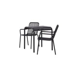 Borneo Cafébord 70*70* + Peking spisestoler Venture Design Spisegruppe