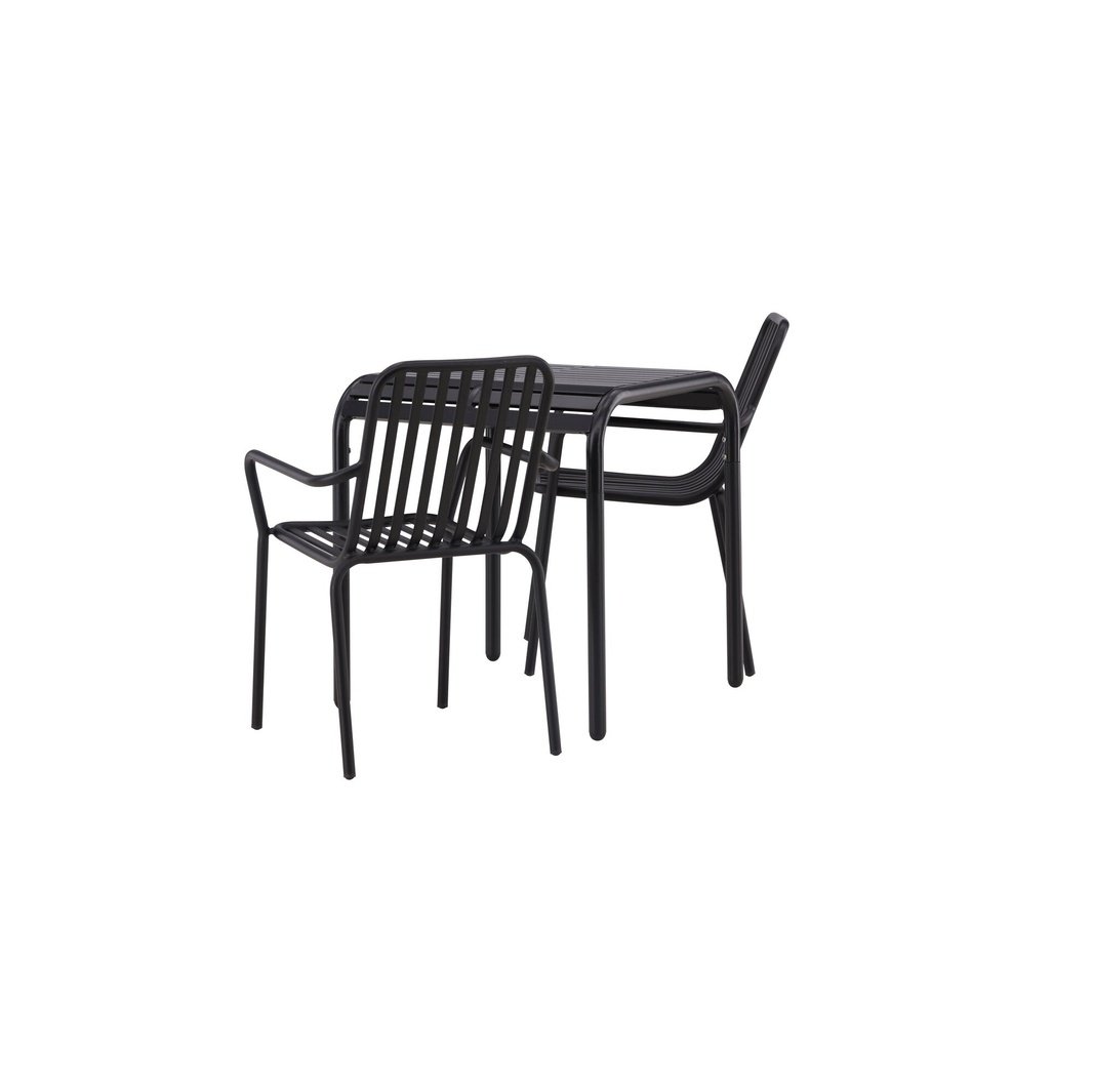 Borneo Cafébord 70*70* + Peking spisestoler Venture Design Spisegruppe