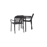 Borneo Cafébord 70*70* + Peking spisestoler Venture Design Spisegruppe