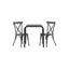 Borneo Cafébord 70*70* + Tablas spisestoler Venture Design Spisegruppe