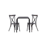 Borneo Cafébord 70*70* + Tablas spisestoler Venture Design Spisegruppe