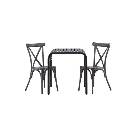 Borneo Cafébord 70*70* + Tablas spisestoler Venture Design Spisegruppe