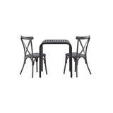 Borneo Cafébord 70*70* + Tablas spisestoler Venture Design Spisegruppe