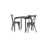 Borneo Cafébord 70*70* + Tablas spisestoler Venture Design Spisegruppe