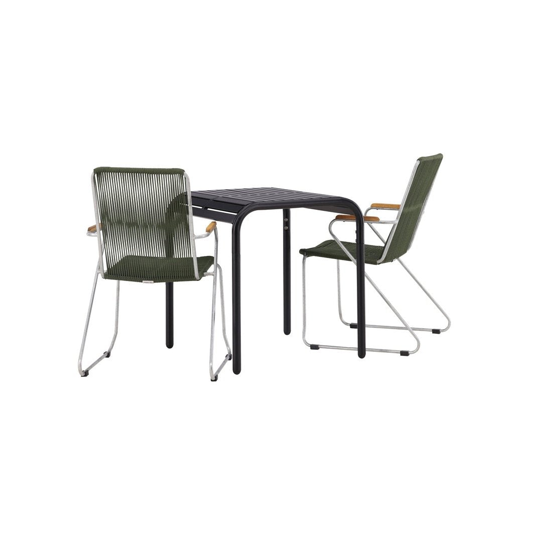 Borneo Cafébord 70*70* + Bois spisestoler Venture Design Spisegruppe