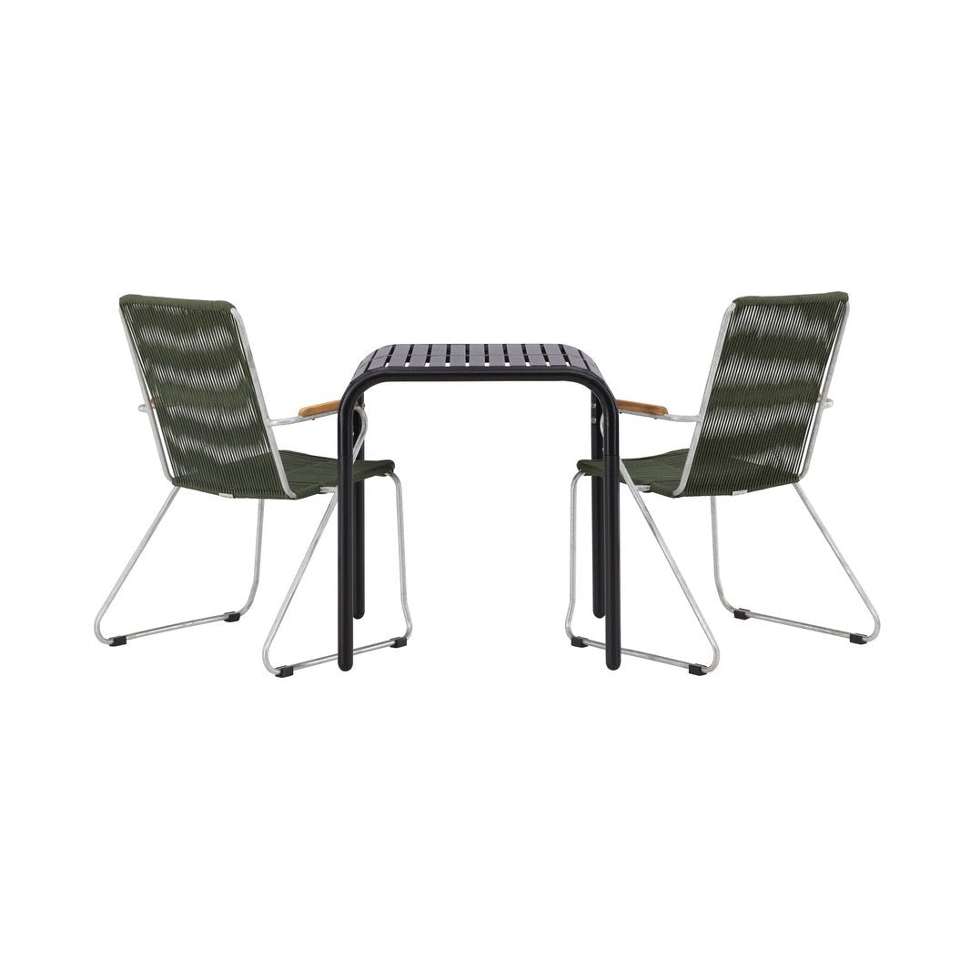Borneo Cafébord 70*70* + Bois spisestoler Venture Design Spisegruppe