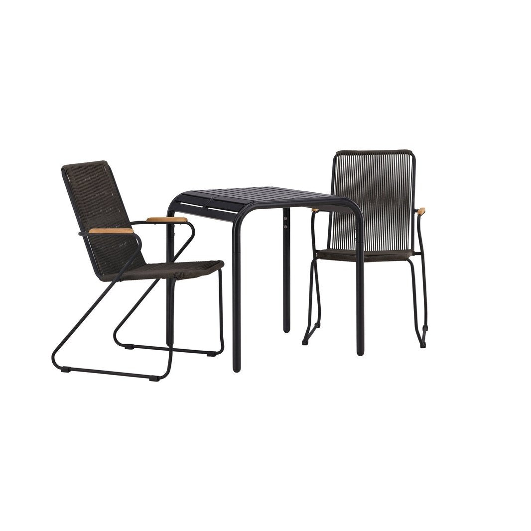 Borneo Cafébord 70*70* + Bois spisestoler Venture Design Spisegruppe