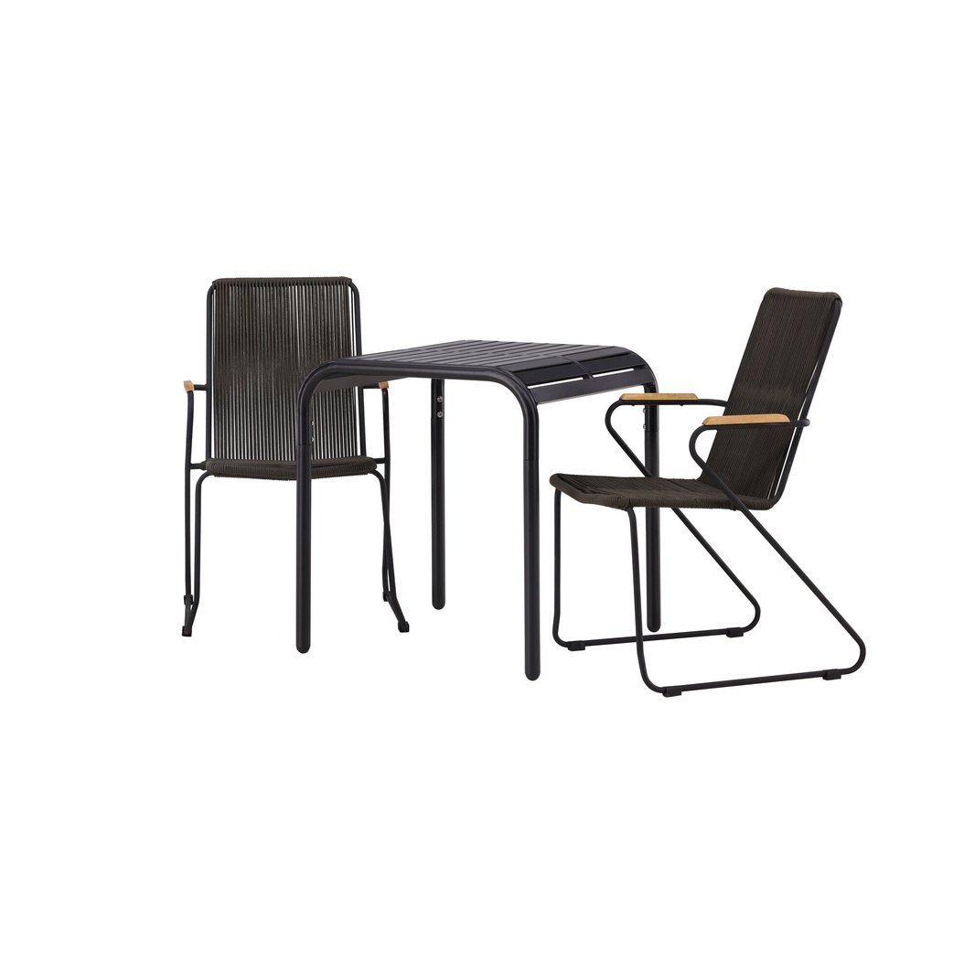 Borneo Cafébord 70*70* + Bois spisestoler Venture Design Spisegruppe