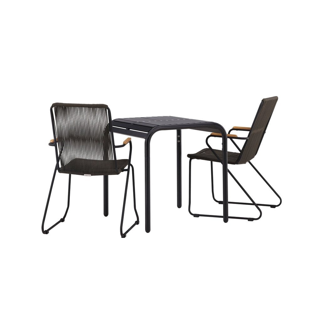 Borneo Cafébord 70*70* + Bois spisestoler Venture Design Spisegruppe