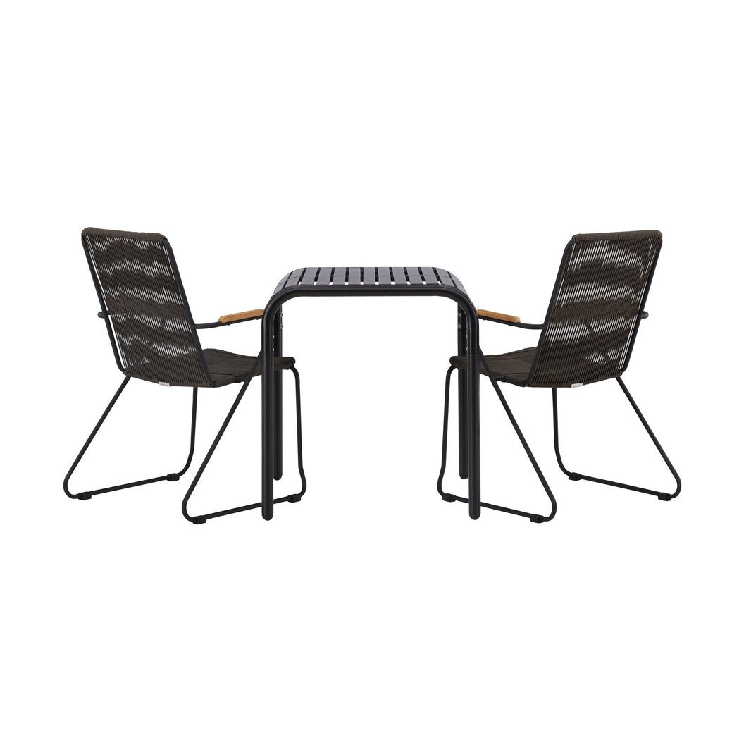 Borneo Cafébord 70*70* + Bois spisestoler Venture Design Spisegruppe