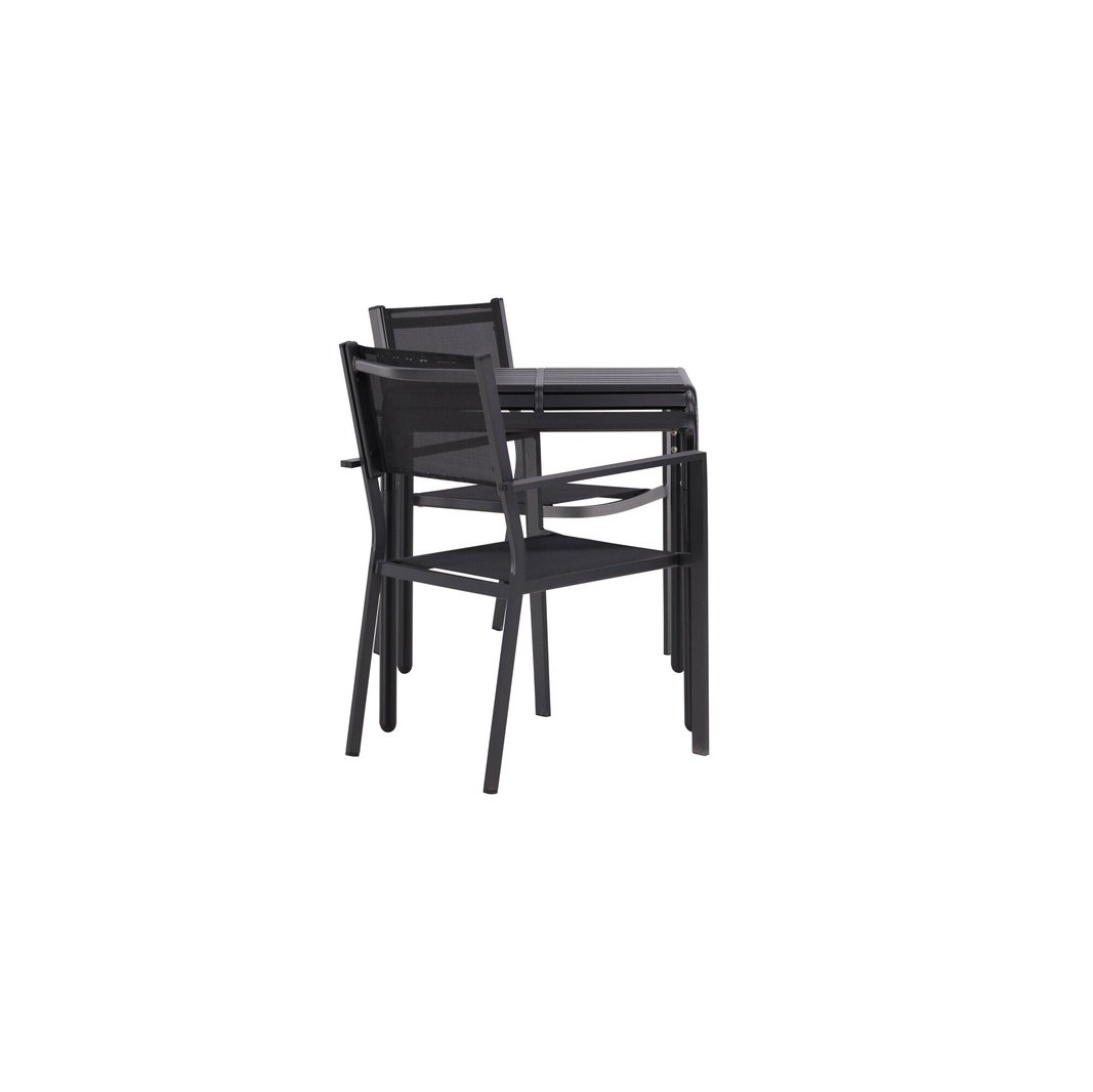 Borneo Cafébord 70*70* + Copacabana Venture Design Spisegruppe