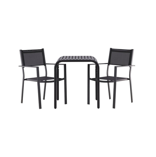 Borneo Cafébord 70*70* + Copacabana Venture Design Spisegruppe