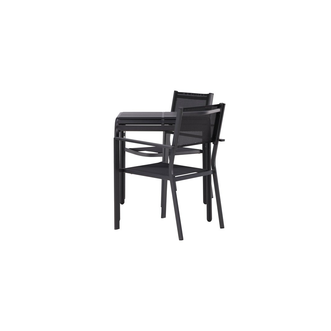 Borneo Cafébord 70*70* + Copacabana Venture Design Spisegruppe