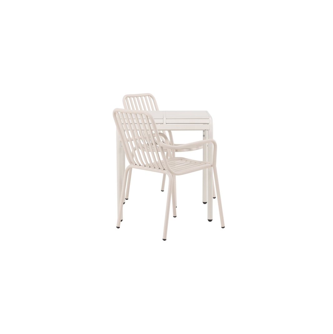 Borneo Cafébord 70*70* + Peking spisestoler Venture Design Spisegruppe