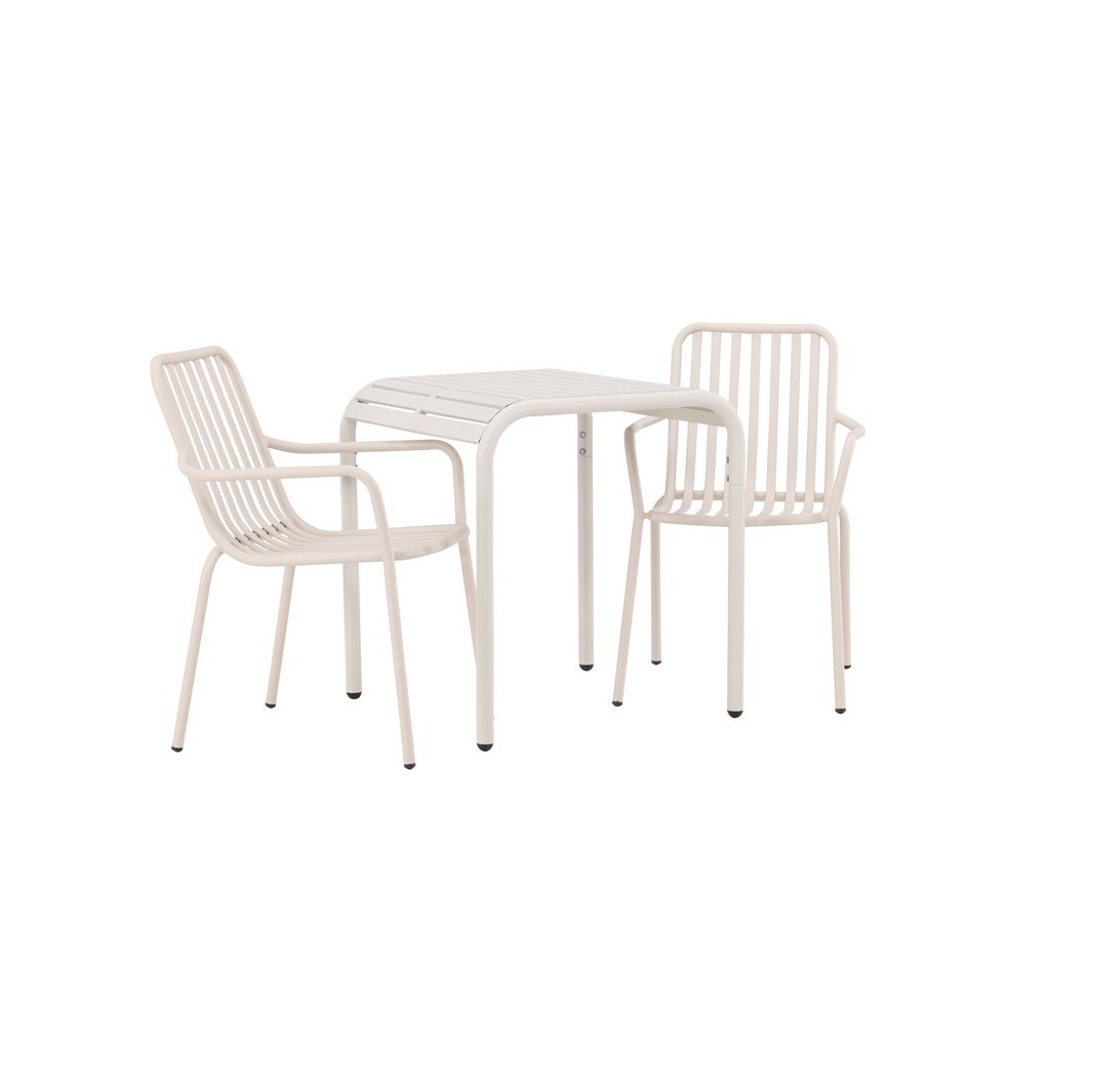 Borneo Cafébord 70*70* + Peking spisestoler Venture Design Spisegruppe