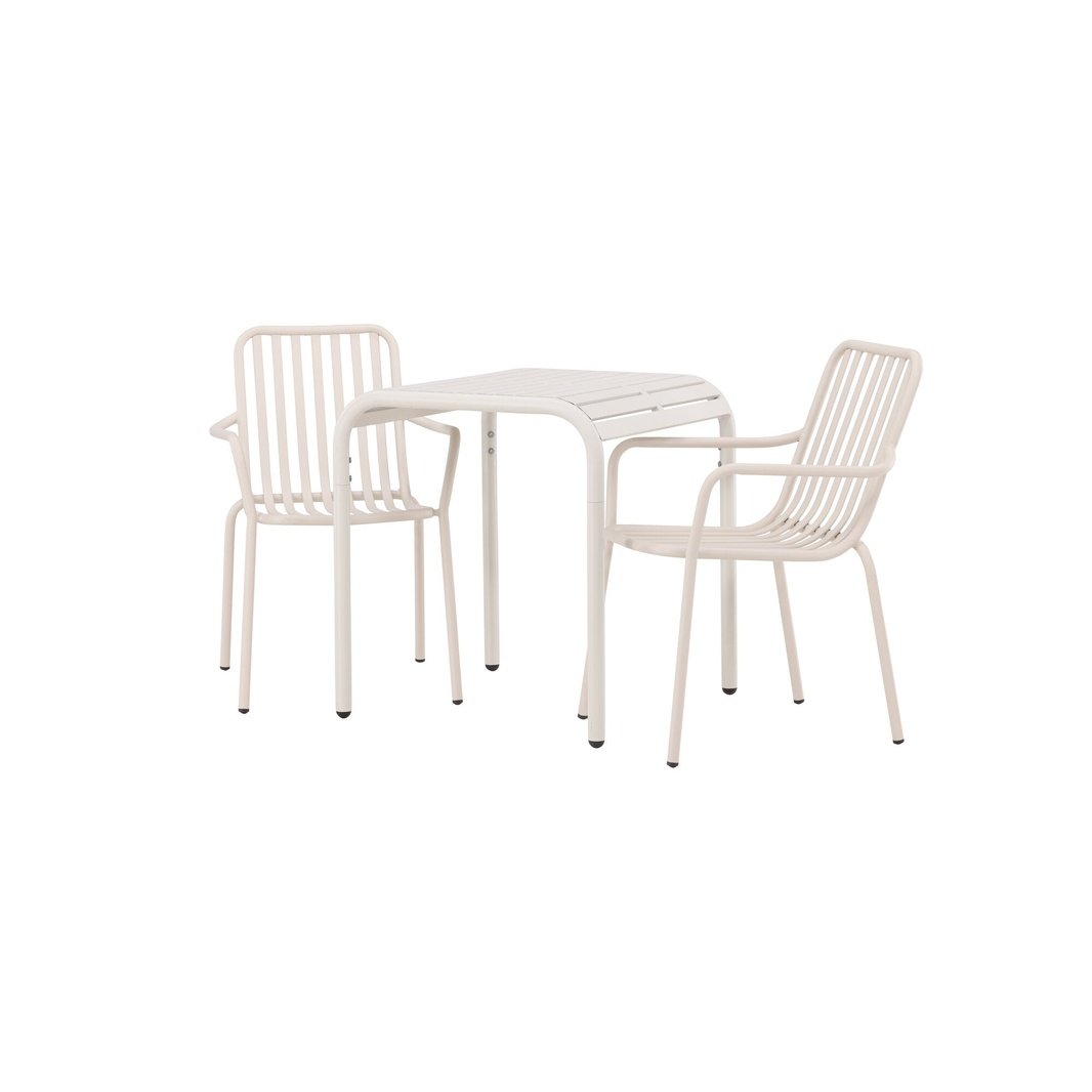 Borneo Cafébord 70*70* + Peking spisestoler Venture Design Spisegruppe