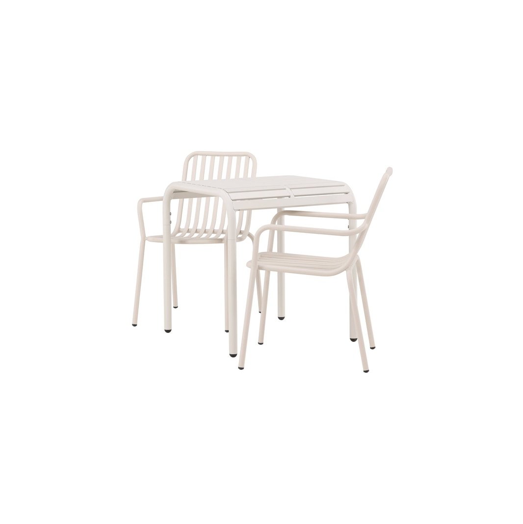 Borneo Cafébord 70*70* + Peking spisestoler Venture Design Spisegruppe