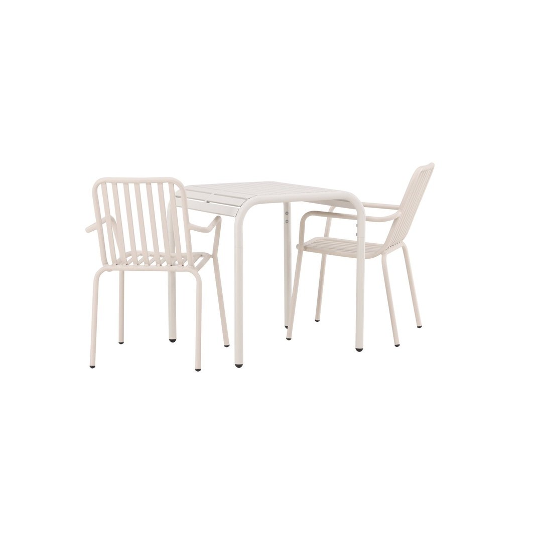 Borneo Cafébord 70*70* + Peking spisestoler Venture Design Spisegruppe