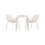 Borneo Cafébord 70*70* + Peking spisestoler Venture Design Spisegruppe