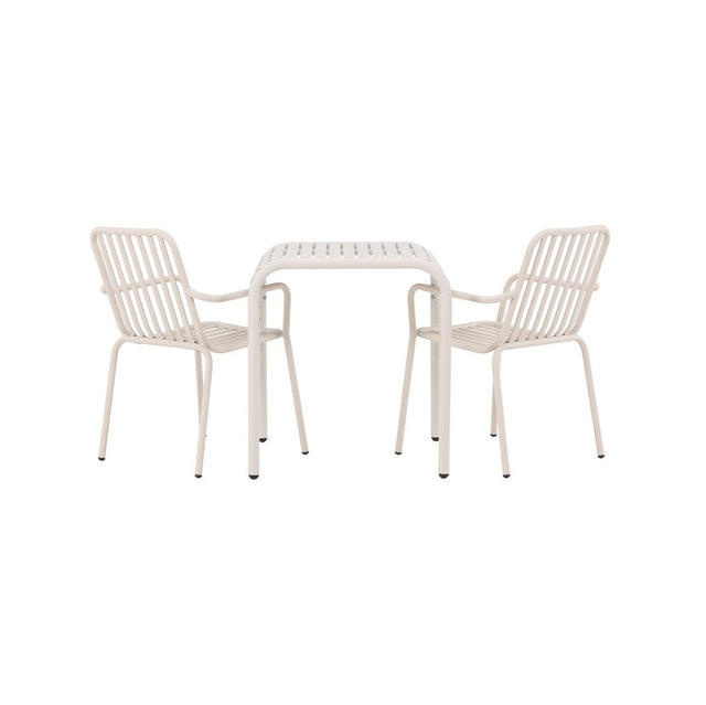 Borneo Cafébord 70*70* + Peking spisestoler Venture Design Spisegruppe