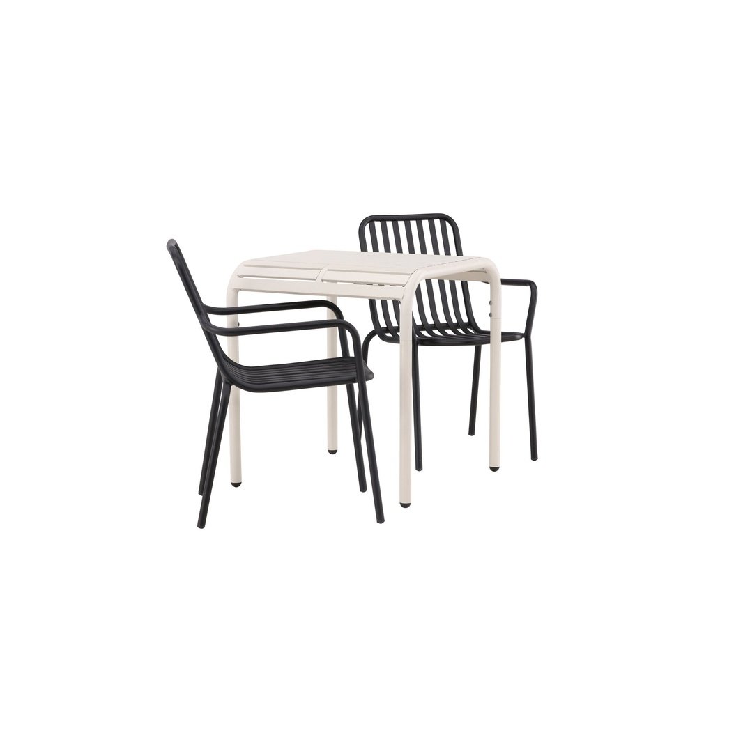 Borneo Cafébord 70*70* + Peking spisestoler Venture Design Spisegruppe