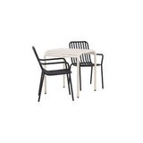 Borneo Cafébord 70*70* + Peking spisestoler Venture Design Spisegruppe