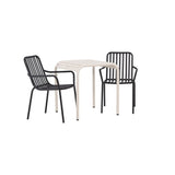 Borneo Cafébord 70*70* + Peking spisestoler Venture Design Spisegruppe