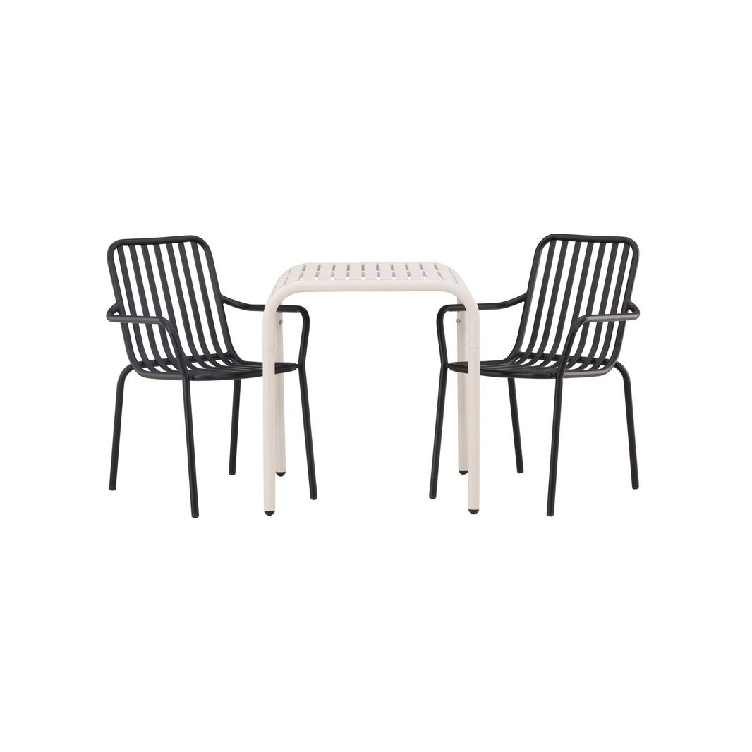 Borneo Cafébord 70*70* + Peking spisestoler Venture Design Spisegruppe