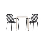 Borneo Cafébord 70*70* + Peking spisestoler Venture Design Spisegruppe
