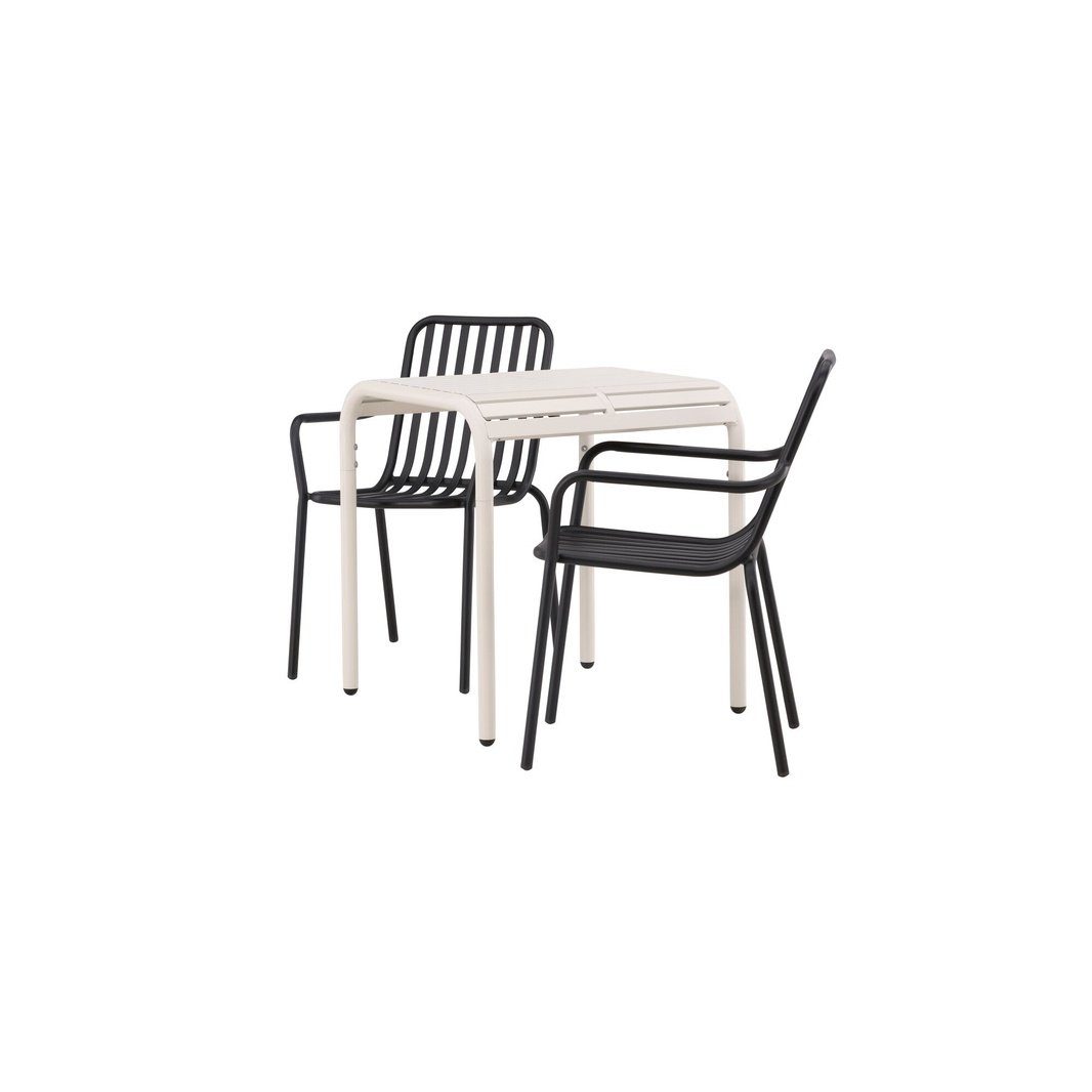 Borneo Cafébord 70*70* + Peking spisestoler Venture Design Spisegruppe