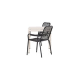 Borneo Cafébord 70*70* + Peking spisestoler Venture Design Spisegruppe