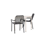 Borneo Cafébord 70*70* + Peking spisestoler Venture Design Spisegruppe