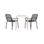 Borneo Cafébord 70*70* + Peking spisestoler Venture Design Spisegruppe