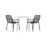 Borneo Cafébord 70*70* + Peking spisestoler Venture Design Spisegruppe