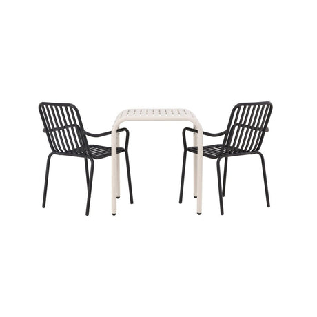 Borneo Cafébord 70*70* + Peking spisestoler Venture Design Spisegruppe