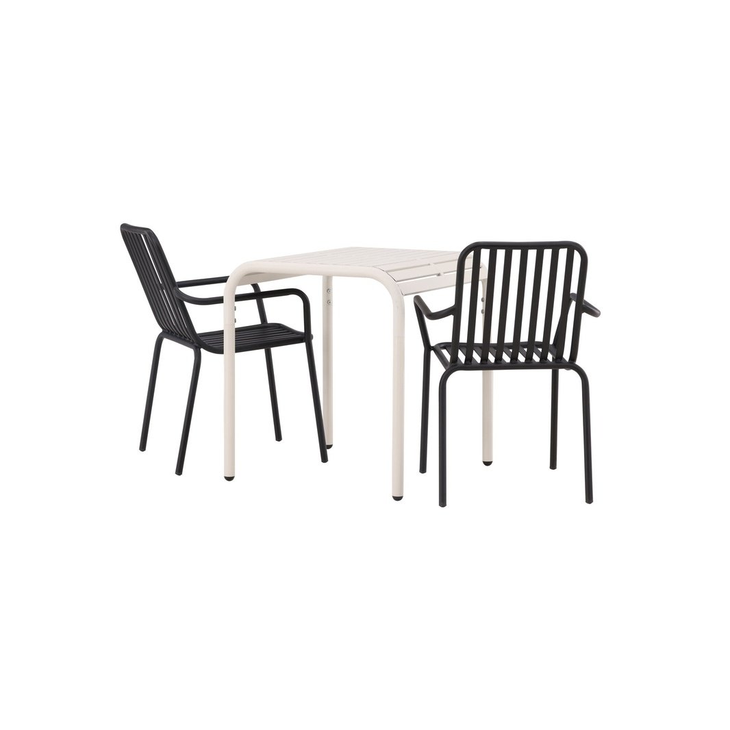 Borneo Cafébord 70*70* + Peking spisestoler Venture Design Spisegruppe