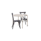 Borneo Cafébord 70*70* + Tablas spisestoler Venture Design Spisegruppe